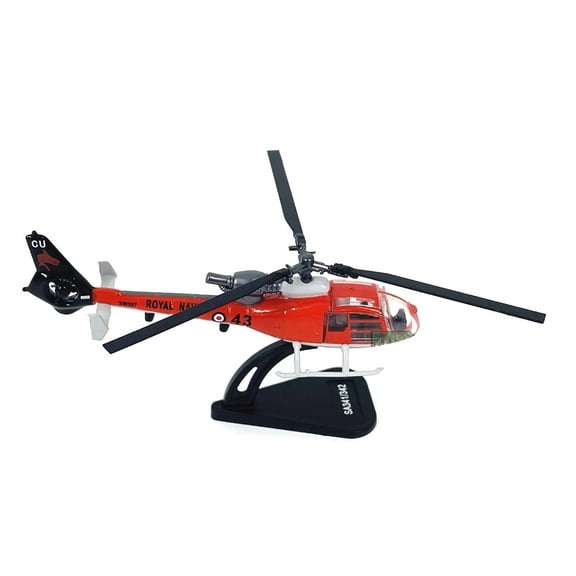APPLAYERR Gazelle Helicopter Model Aerospatiale SA341 SA342 Diecast Alloy 1/100 Scale with Display Stand Collectible