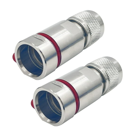 APPLAYERR Gold Plated Contact UHF Male Clamp Connectors for 1/2 Inch Coax Cable Instrument Applications -65°~+165℃ Range