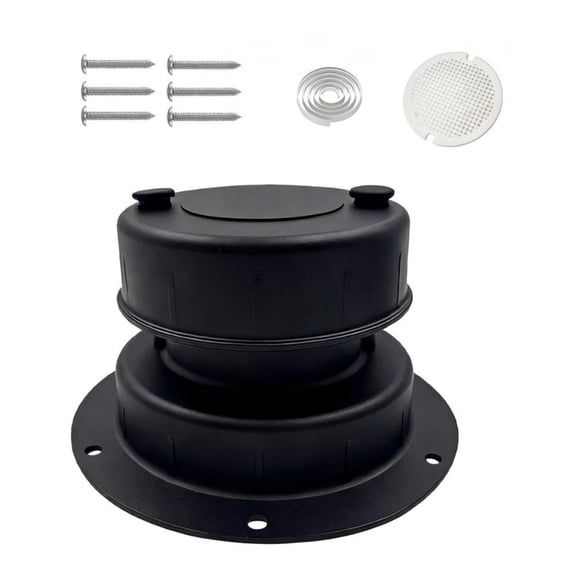 APPLAYERR Heavy Duty Aluminum RV Vent Cover 5.3x3 Inch Size All Weather Application For RV Trailer Roof Pipe Protection