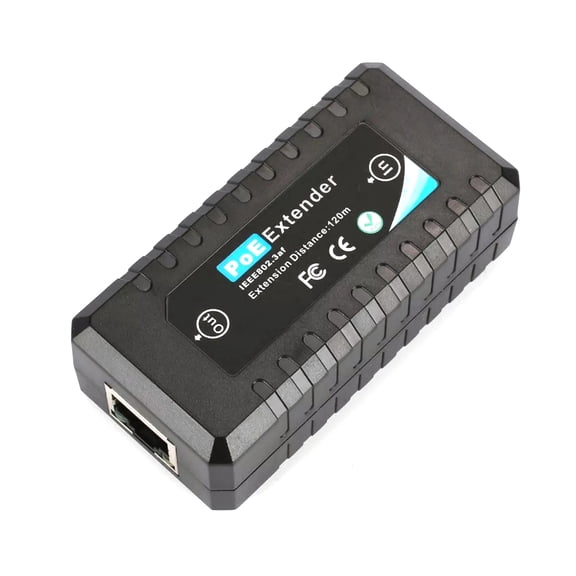APPLAYERR High-Speed 100mbps POE Extender for Network Range Boost, Supports POE Standards, Plug-and-Play Convenience