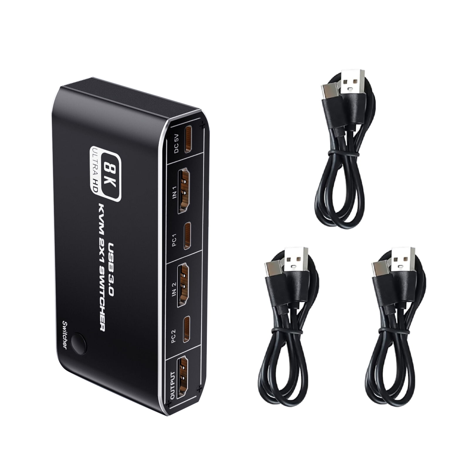 APPLAYERR High-Speed 8K HDMI KVM Switch Efficient Multi-Computer Management with Keyboard Shortcuts