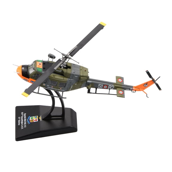 APPLAYERR Italian Navy Agusta-Bell AB 212 Helicopter Model 1:100 Alloy Die Cast For Birthday Christmas Gift Decor