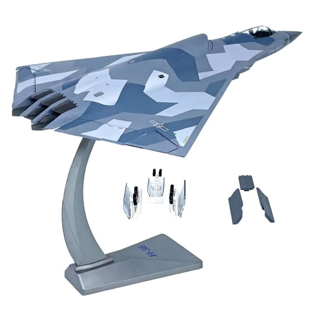 APPLAYERR J-36 Stealth Fighter Model Proportion Detail Restoration Die Cast Alloy Material With Display Stand For Holiday Birthday
