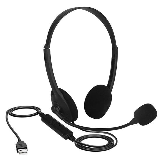 APPLAYERR Lightweight USB Communication Headset 27mm Speaker 32 Ohm Impedance For Customer Service Office Staff Daily Use