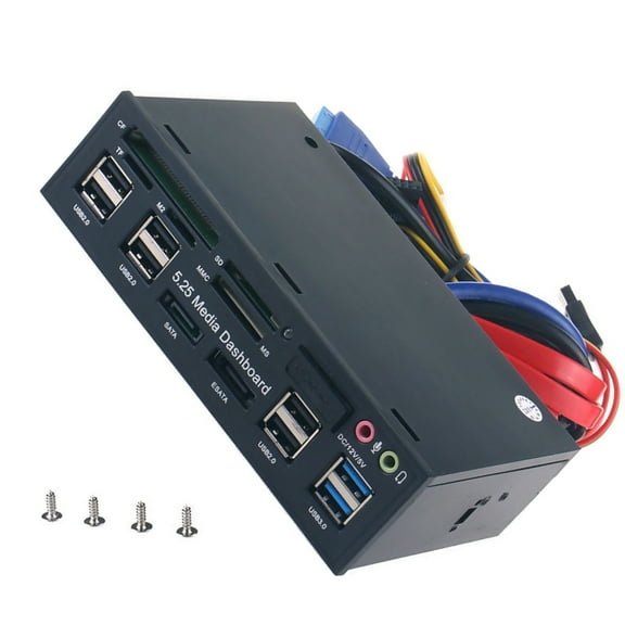 APPLAYERR Media Dashboard with USB 3.0 & 2.0, eSATA, SATA, Card Reader for Expanding Computer Ports