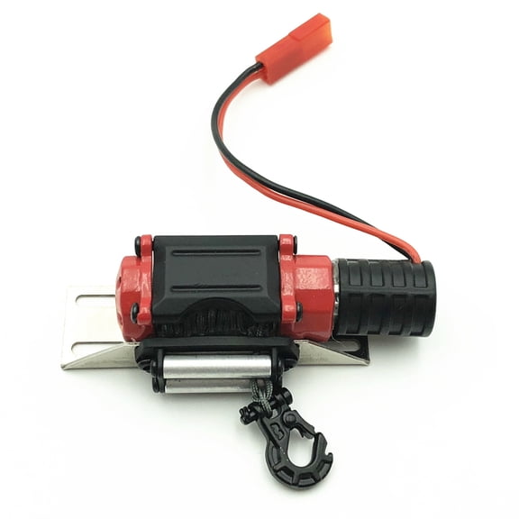 APPLAYERR Metal Plastic RC Car Winch 74MM Length 3KG Pull 6-11.1V Wireless Remote Control for 1:10 SCX10 TF2 KM2 RC Vehicle Replacement Part