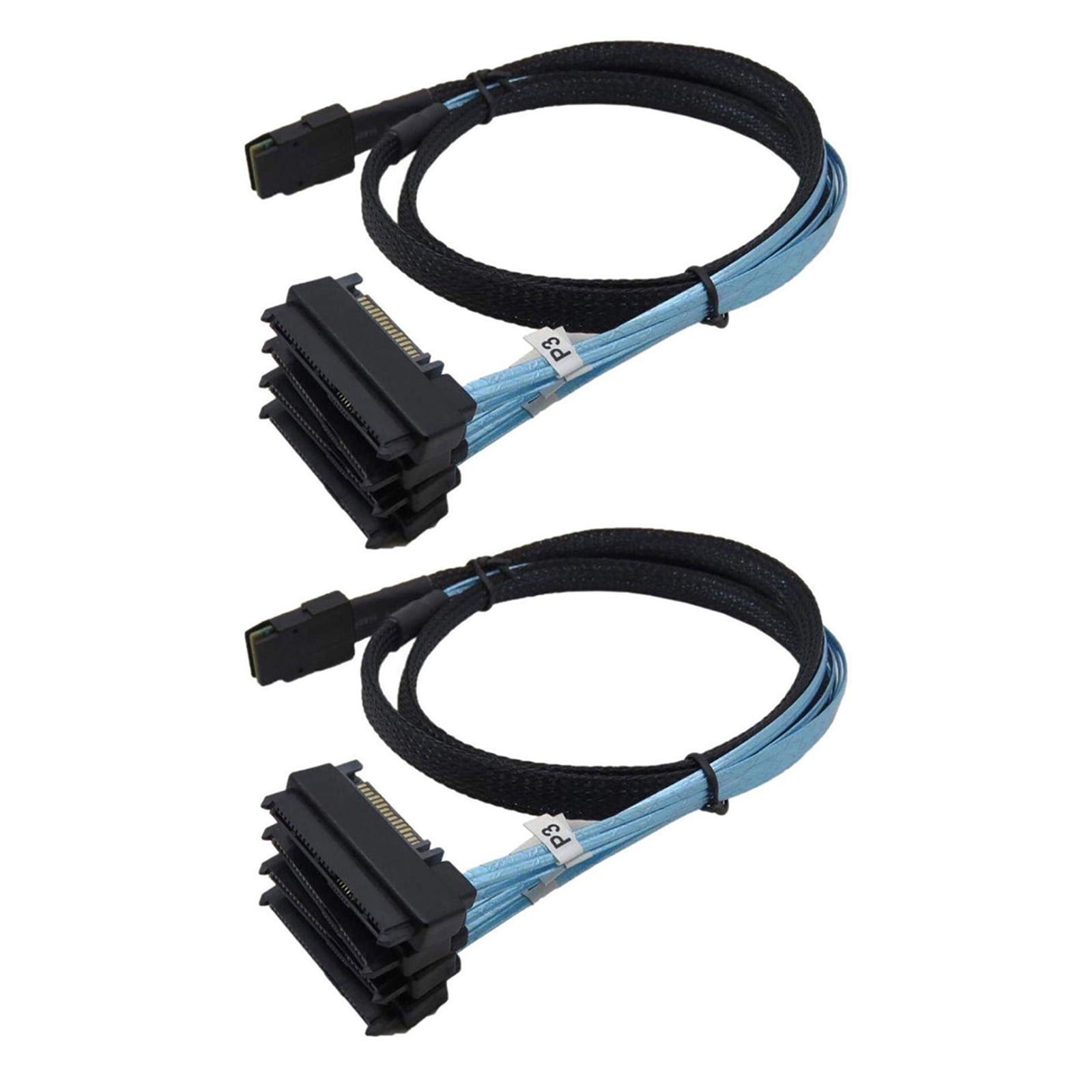 APPLAYERR Mini SAS 36 Pin to 4 SFF-8482 Cable 0.5M SFF 8087 to SATA HDD Data Cable 12GB/s Server Connection 2 Pack