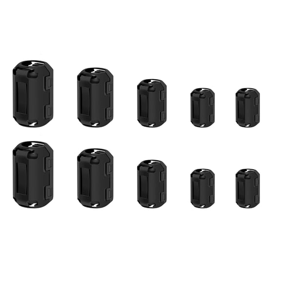 APPLAYERR Noise Suppressor Ferrite Core Cable Clip 10PCS 3.5/5/7/9/13mm for Radio Static Reduction in Off Road Vehicles and Electronics