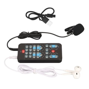 APPLAYERR Plastic Voice Changer with Bluetooth V5.0 for Phone Computer DJ Music Studio Recording Black 8 Fun Sound Effects