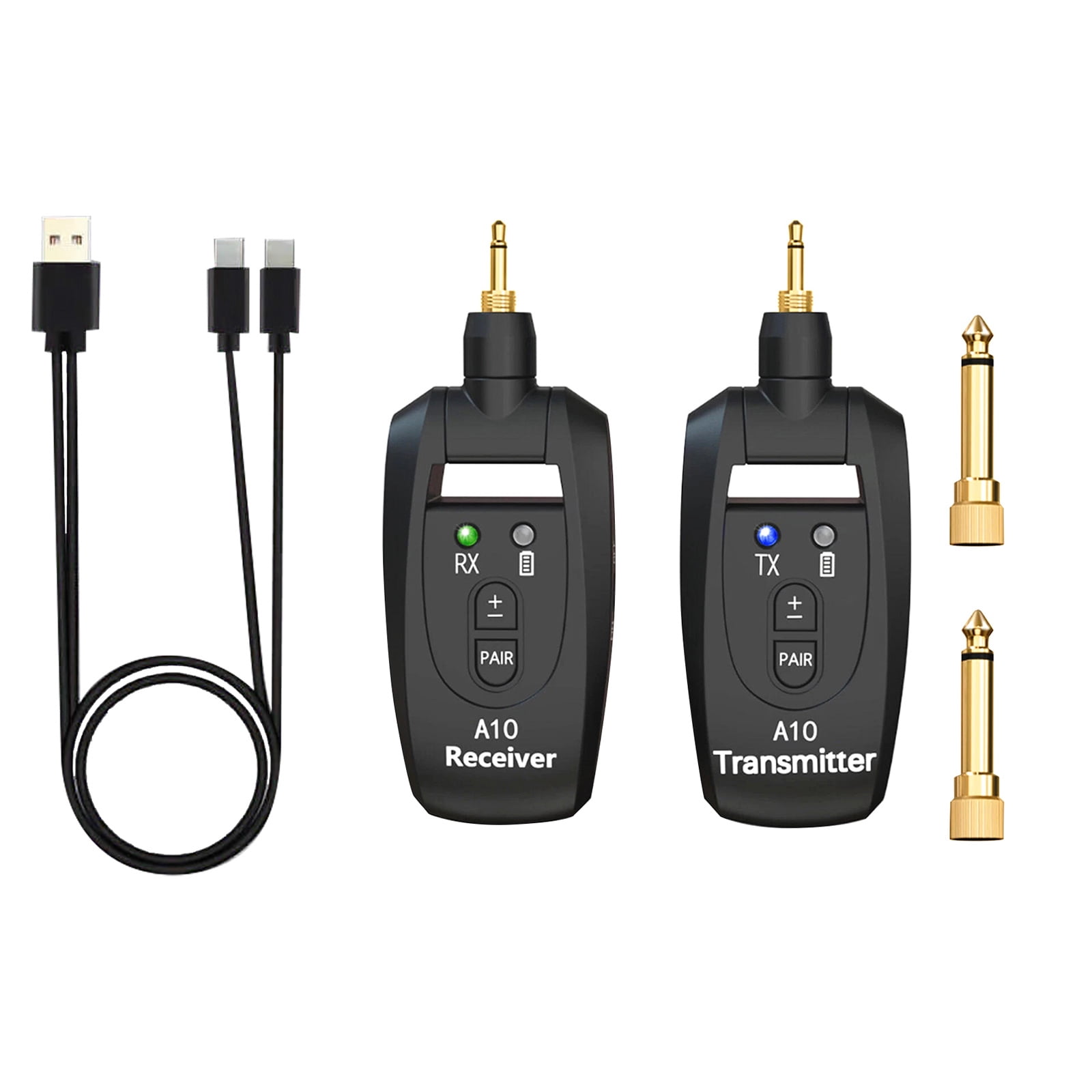APPLAYERR Plug Play Wireless Guitar System 2.4GHz Anti Interference Gold Plated Plug for Electric Guitar Bass Accessory