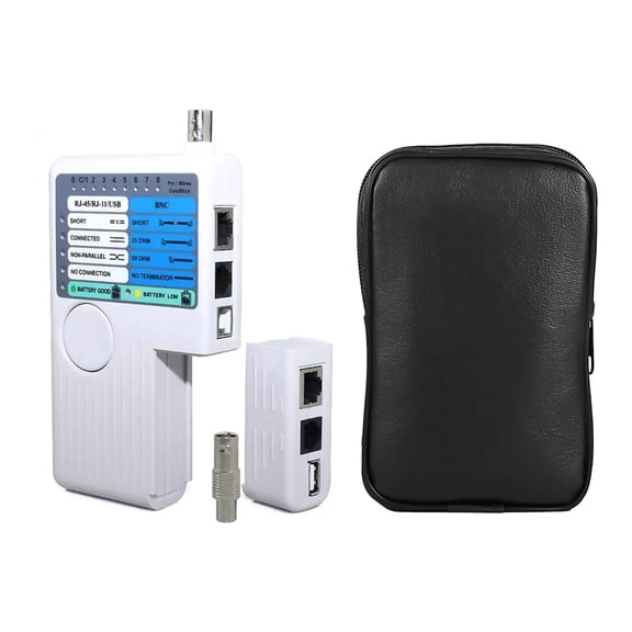 APPLAYERR Portable 4-In-1 Cable Tester BNC 25/50 Ohm Terminator Automatic Shutdown For Ethernet USB Coaxial Cable Inspection