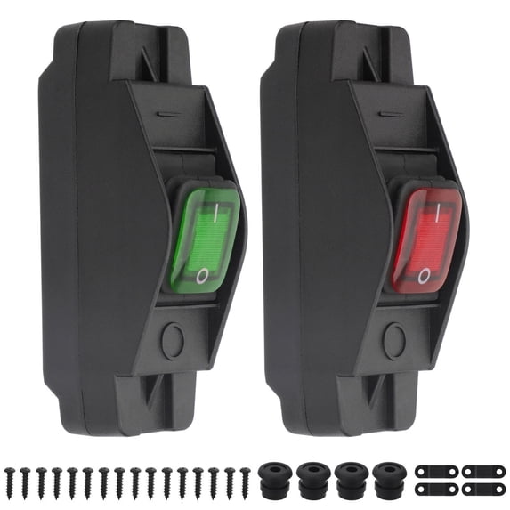 APPLAYERR Power Cord Switch for Outdoor Equipment Lights 14AWG 16AWG Cord 12V-220V PA66 Waterproof Dust-Resistant 2 Pack