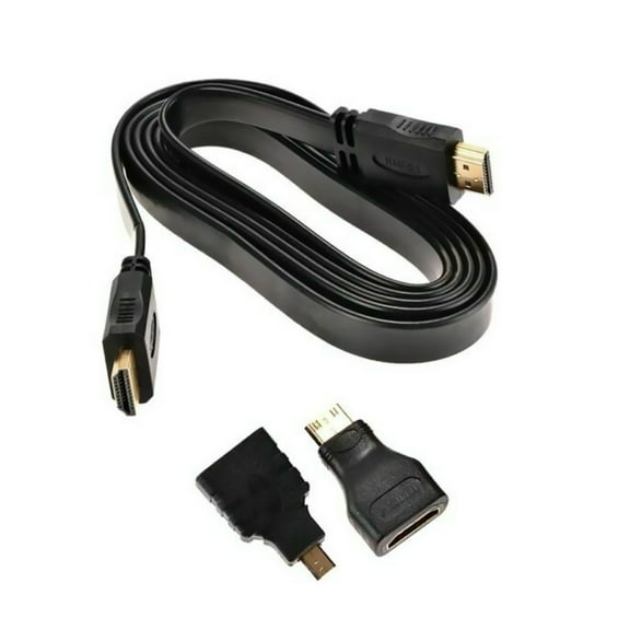 APPLAYERR Premium 1.5m HDMI Cable with Micro Adapters for Tablet and Laptop Display on TV
