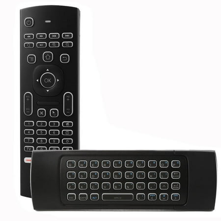 APPLAYERR Quality MX3 Air Mouse - 2.4G RF, 81 Keys, Black, 5M Range for Windows, Android, and Linux Systems