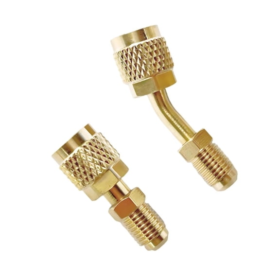APPLAYERR R410A HVAC Adapter For Mini Split Air Conditioner, Brass Leak-Free Connector For Refrigeration Vacuum Pump