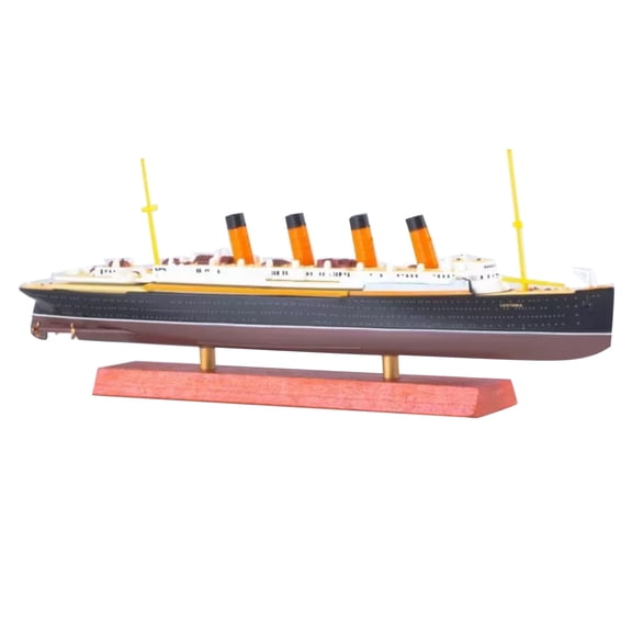 APPLAYERR RMS Lusitania Cruise Ship Model for Collectors, Detailed Craftsmanship, 19cm Length, Display Stand Included