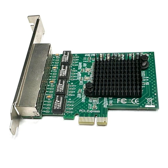 APPLAYERR Realtek RTL8111 4 Port Network Card for Servers with PCI Express X1 X4 X8 X16 Compatibility