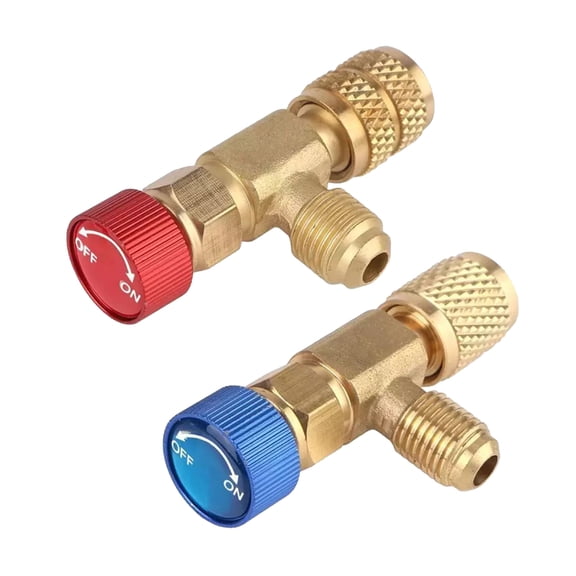 APPLAYERR Refrigerant Safety Valve R410 R22 Brass Connection for HVAC Systems Easy Operation Safe Secure Seal