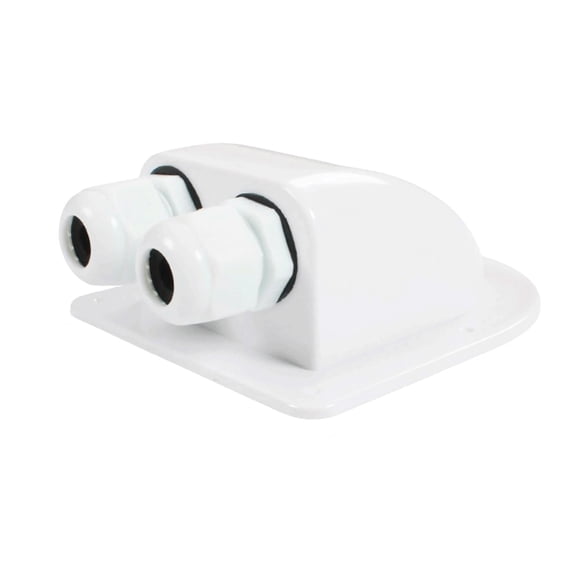 APPLAYERR Roof Cable Entry Gland Box for Solar Panels Aerial Satellite Lighting White ABS UV Resistant Waterproof Cable Glands