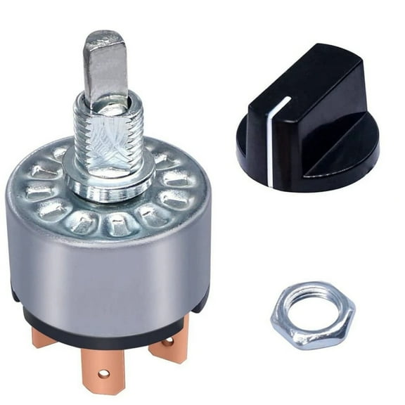 APPLAYERR Rotary Selector Switch 4 Position 30 Degree Rotation 16A 120VAC 12A 250VAC for Control Applications Alloy Copper