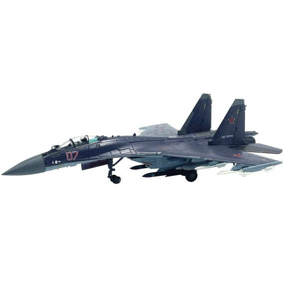 APPLAYERR Russian Su-35 Fighter Jet Model with Stands for Birthday Gifts for Plane Collectors