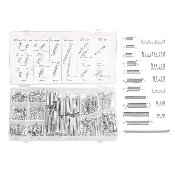 APPLAYERR Spring Assortment Kit 200 Pieces Zinc Spring Steel Tension and Compression Springs for Repair Equipment