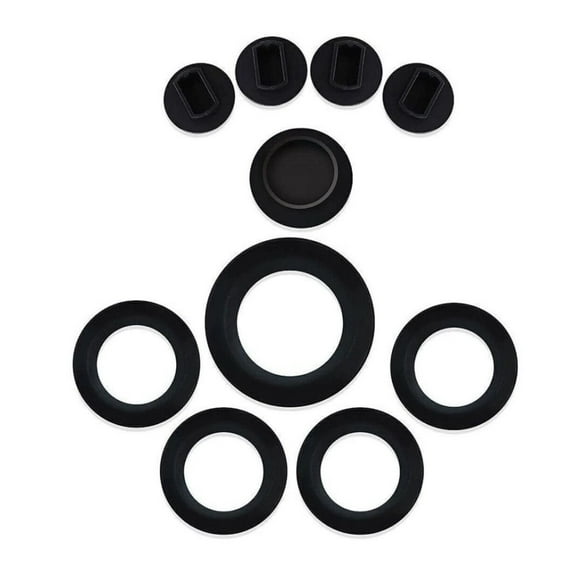 APPLAYERR Super Duty F250 F350 F450 F550 Rear 5th Wheel Hitch Puck Cover Plug Set 2011-2023 ABS Direct Replacement for Ford