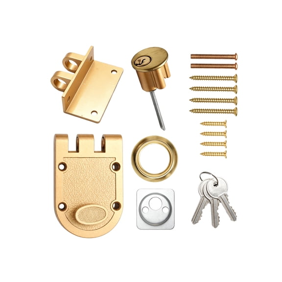 APPLAYERR Surface Mount Jimmy Proof Deadbolt Lock Assembly For Left And Right Hinged Entry Door Setup