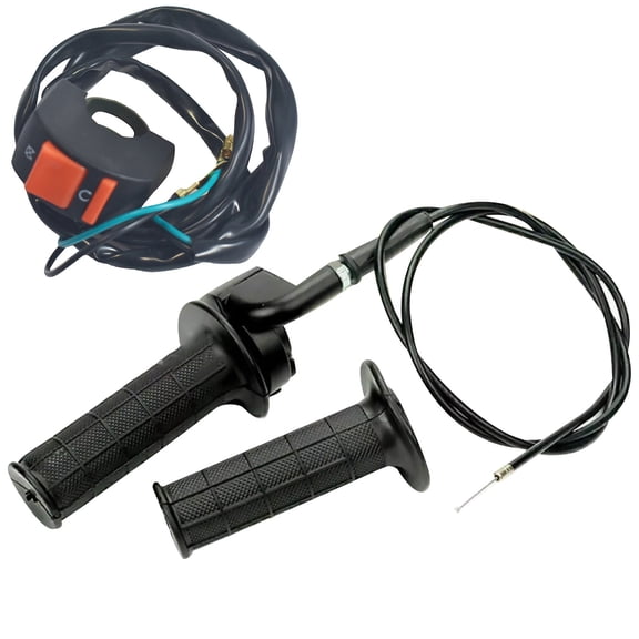 APPLAYERR Throttle Cable Kit Accelerator Handle Black Red Kill Switch For 50cc250cc ATV Pit Bike 12cm Moving Length Blitz