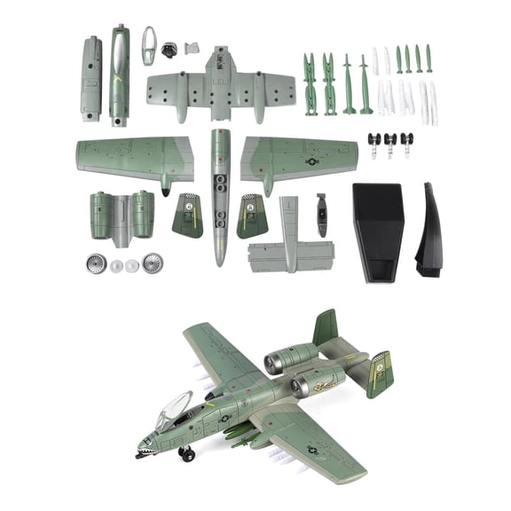 APPLAYERR Us Air Force A-10 Thunderbolt II Model Kit Durable ABS Plastic Non Oxidizing Structure For Military History Model Display Collection