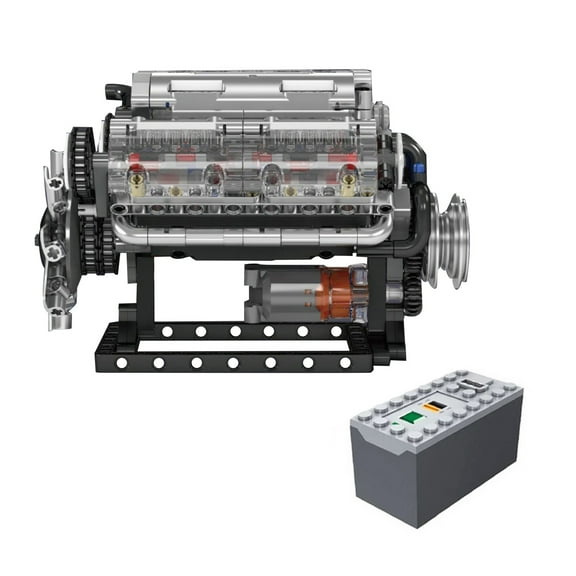 APPLAYERR V8 Engine Motor Building Block Set STEM Educational Toy 14+ for Adults & Teens Construction Model Kit