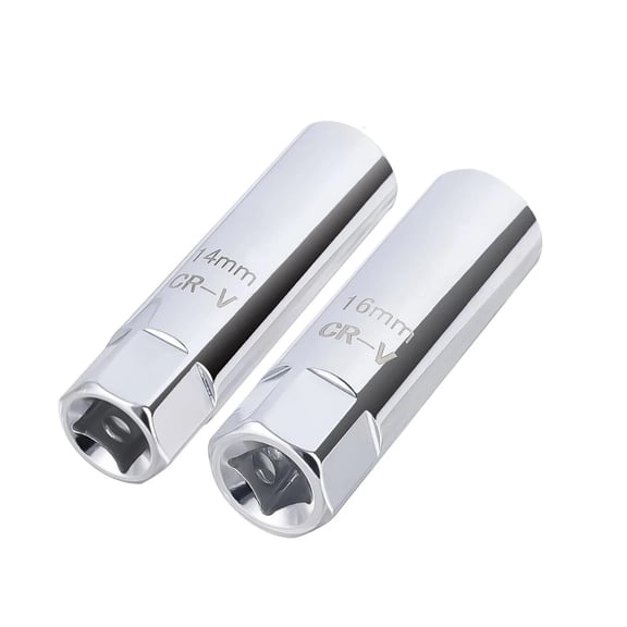 APPLAYERR Vanadium Steel Spark Plug Socket Set 14mm 16mm Internal Spring Plate Design For Automotive Mechanic Vehicle Service Repair Tasks