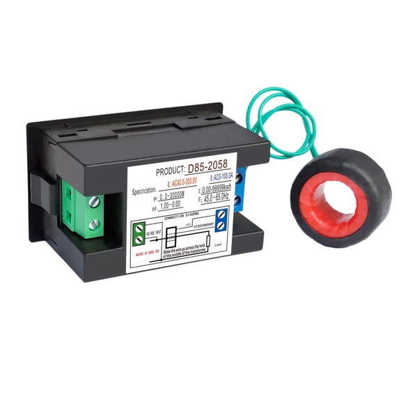 APPLAYERR Voltmeter Ammeter AC Panel Meter 40-300V 0-99.99A Power Factor Frequency Meter for Home Power Monitoring