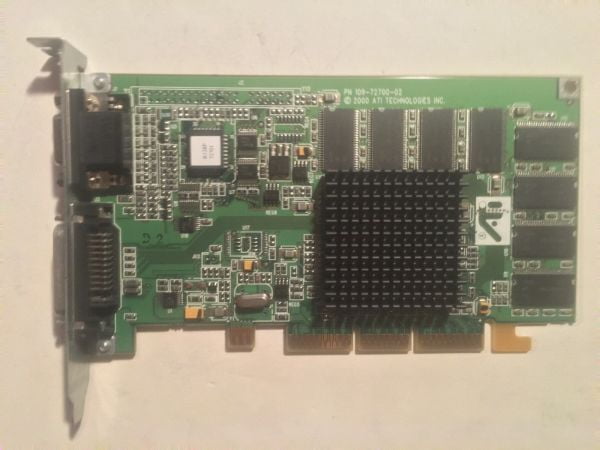APPLE 630-3500 ATI 109-72700-02 Rage128 Pro AGP VIDEO CARD, P/N:1027270104