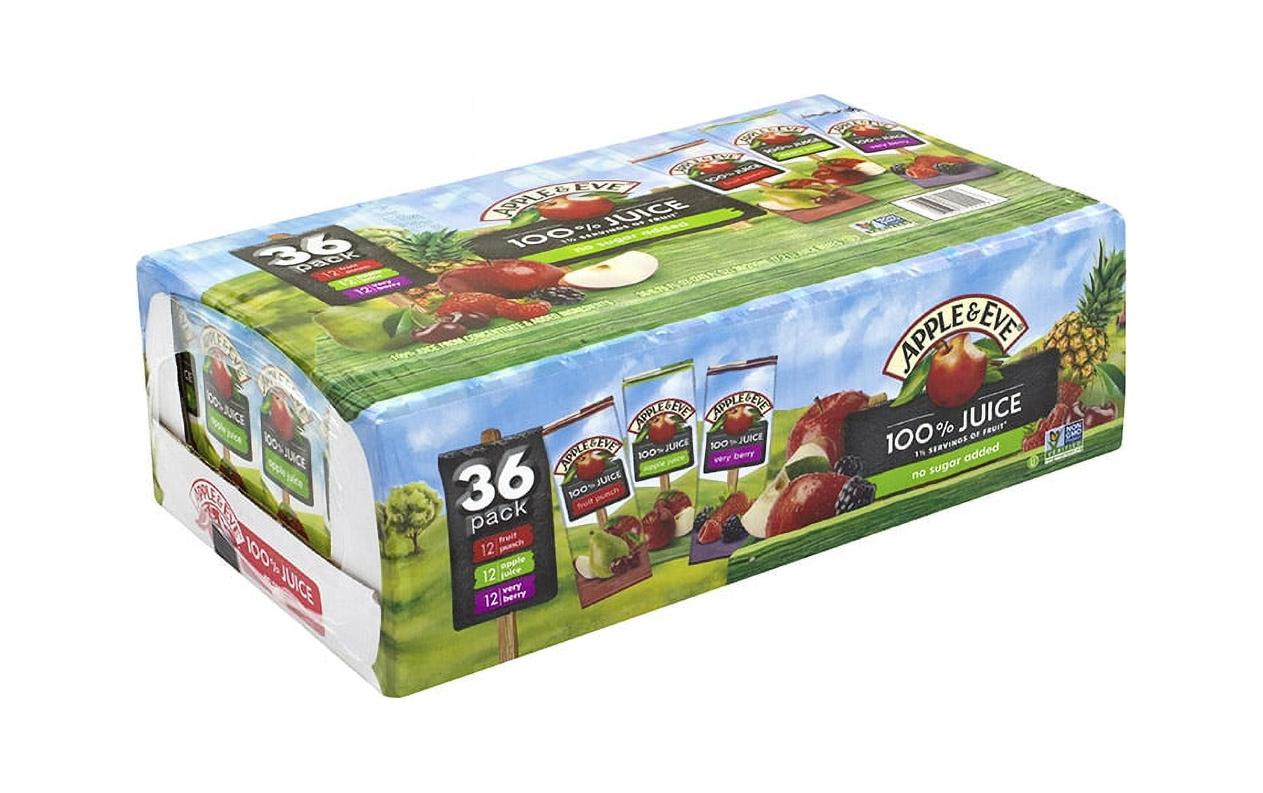 Apple & Eve Kids Fruit Juice Boxes - Variety Pack, Juicy Snacks, No Sugar  Added, 6.75 oz, 36 Count - Walmart.com