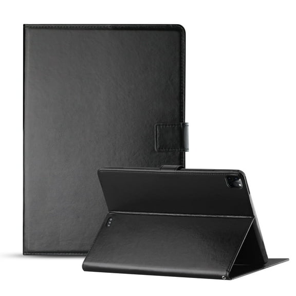 APPLE IPAD PRO 12.9 INCH TABLET/LAPTOP ACCESSORIES Slim Fit Hybrid Cover with Stand Leather Folio Cover Protective Case for 12.9" iPad Pro In Black