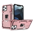 thumbnail image 1 of For APPLE IPHONE 12/12 PRO Phone Cases, Hybrid Shockproof Ring Stand TPU Cover for APPLE IPHONE 12/ IPHONE 12 PRO Kickstand Anti-Shock And Anti Falling Case In Rose Gold, 1 of 4