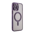 thumbnail image 1 of For APPLE IPHONE 14 PLUS Phone Cases, Magnetic Wireless Charging TPU Colorful Frame Bumper Case Hybrid Cover For iPhone 14 Plus In Purple, 1 of 3