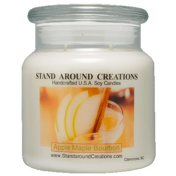 APPLE & MAPLE BOURBON APOTHECARY 16-OZ. ALL NATURAL SOY CANDLE