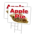 thumbnail image 1 of APPLE PIE 2 Pack Of 18" x 24" Yard Sign & Stake | Advertise Your Business | Stake Included Image On Both Sides | Made in The USA, 1 of 3