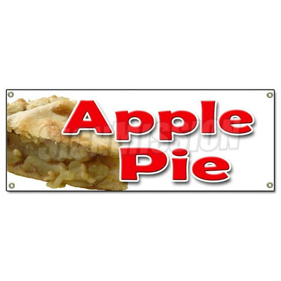 APPLE PIE BANNER SIGN baker sweets pie crust apple dutch cobbler home made fresh