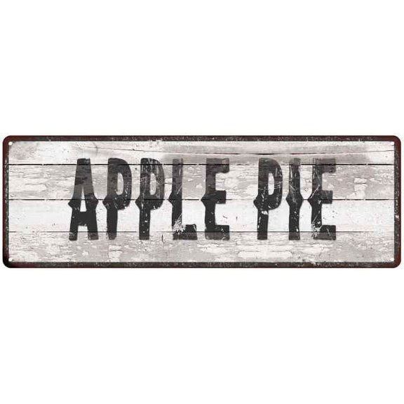 APPLE PIE Ship Lap Look Country Chic 6x18 Metal Sign Wall Decor 206180044050