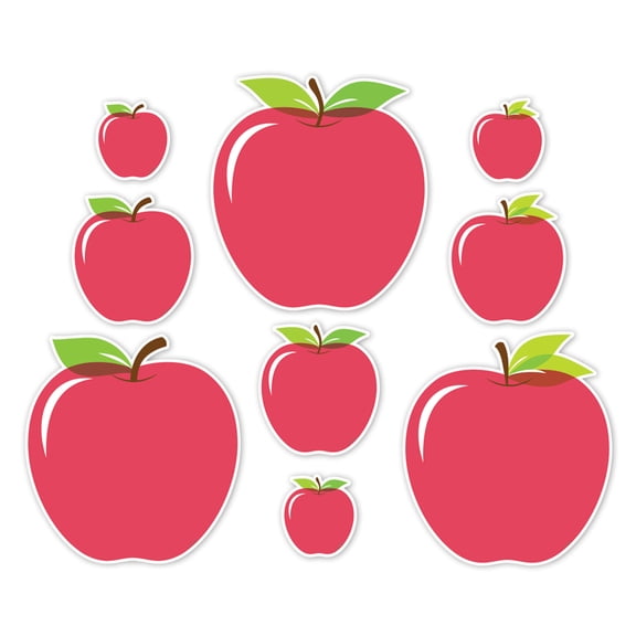 Creative Teaching Press Apple Time Apples Designer Cut-Outs, 3 Sizes, Pack of 36