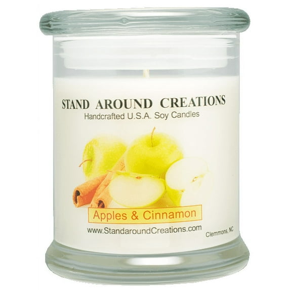 APPLES & CINNAMON STATUS 12-OZ. ALL NATURAL SOY CANDLE