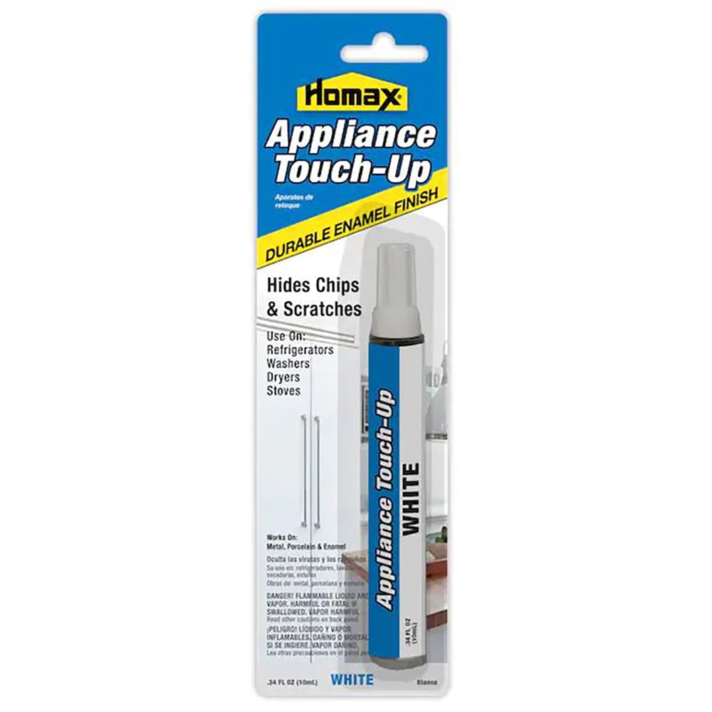 Homax 5553 Appliance TouchUp Pen, Felt Tip, 1 oz, White, Liquid