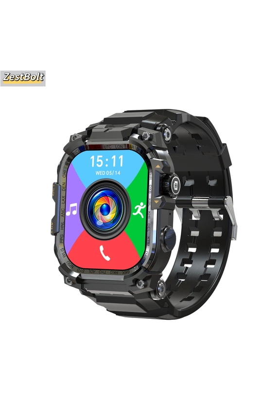APPLLP 7 MAX Smartwatch 4G SIM Full Network Android OS GPS WiFi 2.06-inch Rotating Camera 32GB RAM 256GB Storage Latest Model