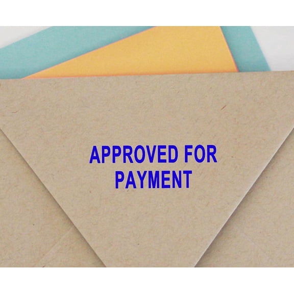 APPROVED FOR PAYMENT Self Inking Rubber Stamp Custom Colop Office Stationary P20 Mini Stamper