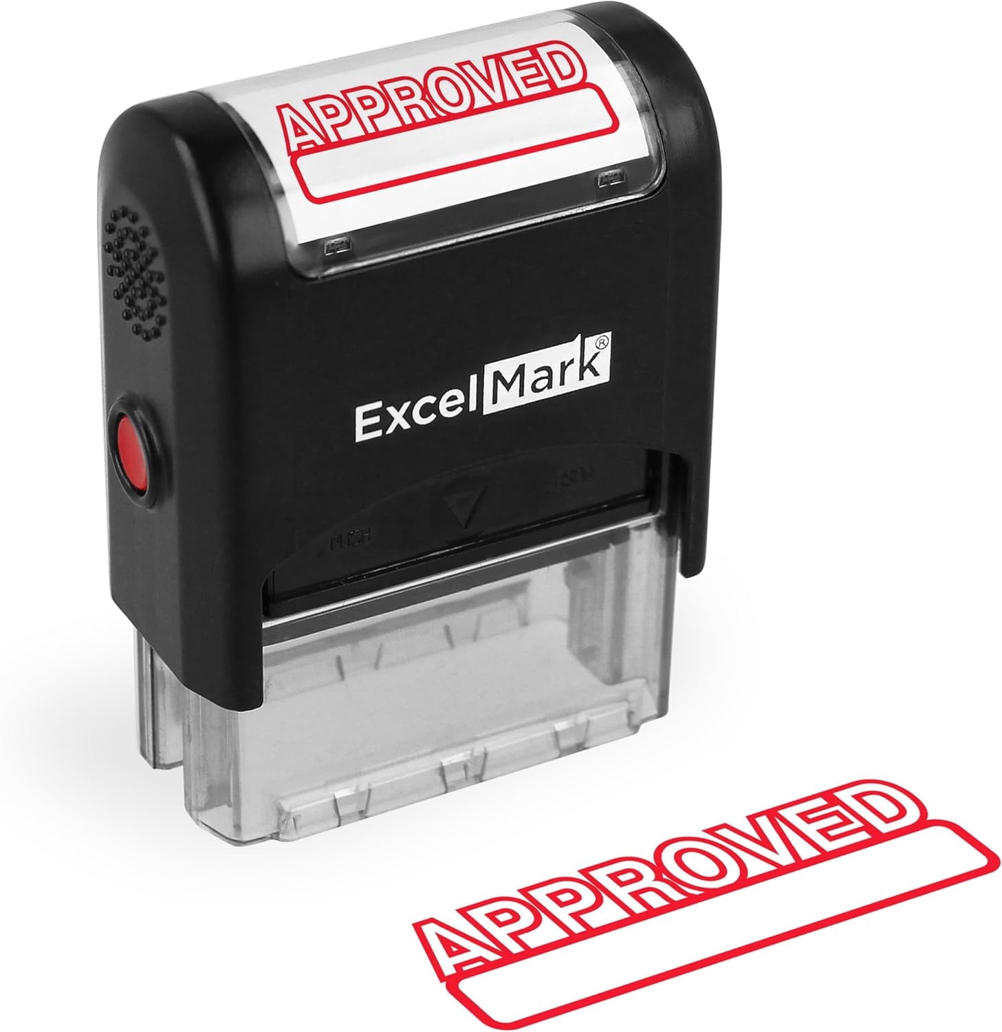 APPROVED Self Inking Rubber Stamp - Red Ink