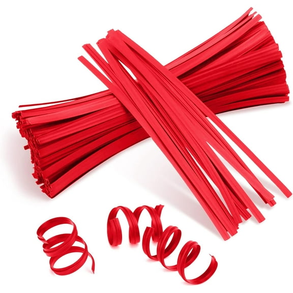 APQ Red Metallic Twist Ties for Bags, 4 inches. 2000 Pack Plastic-Coated Bread Twist Ties for Treat Bags. Reusable Bread Ties. Light Metallic Twist Tie. Heavy-Duty Twisty Ties for Bags