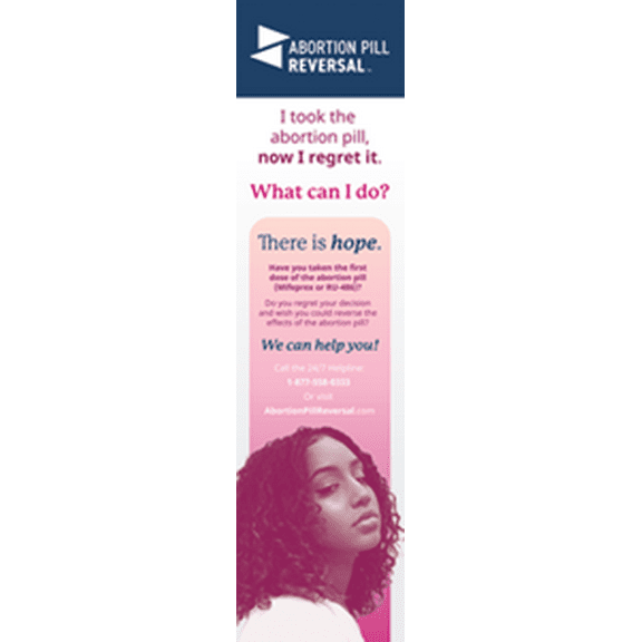 APR (Abortion Pill Reversal) with Banner Stand Pro-Life Vinyl Sign